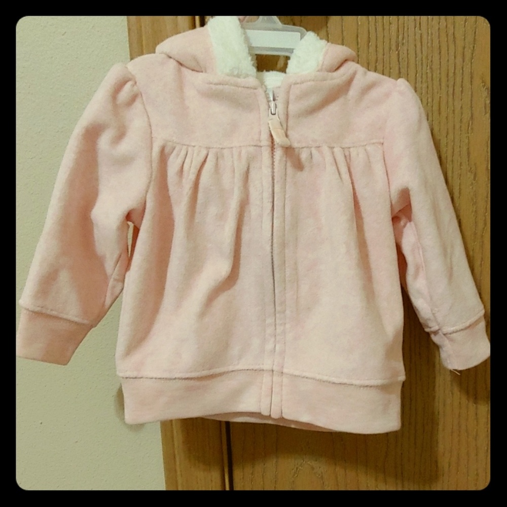 6M Super Cute Pink hoodie with ears.